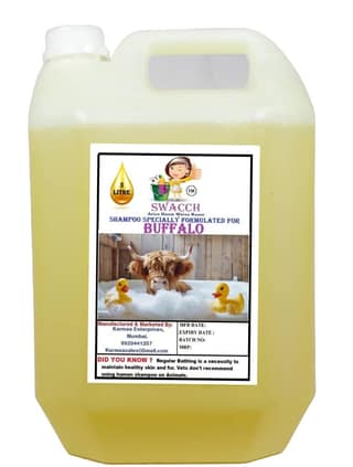 Swacch Shampoo Specially Formulated for Buffalo (5 litre) Lemon