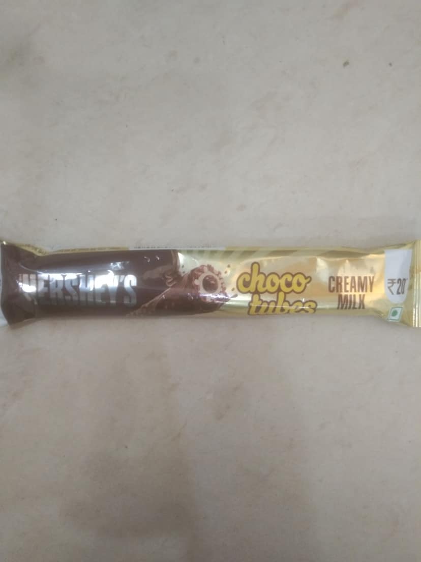 Hersheys choco tubes creamy milk