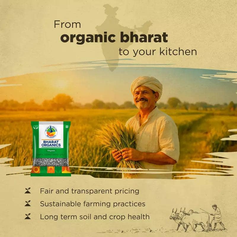 Organic Unpolished Urad Split (Chilka) - Bharat Organics view 2