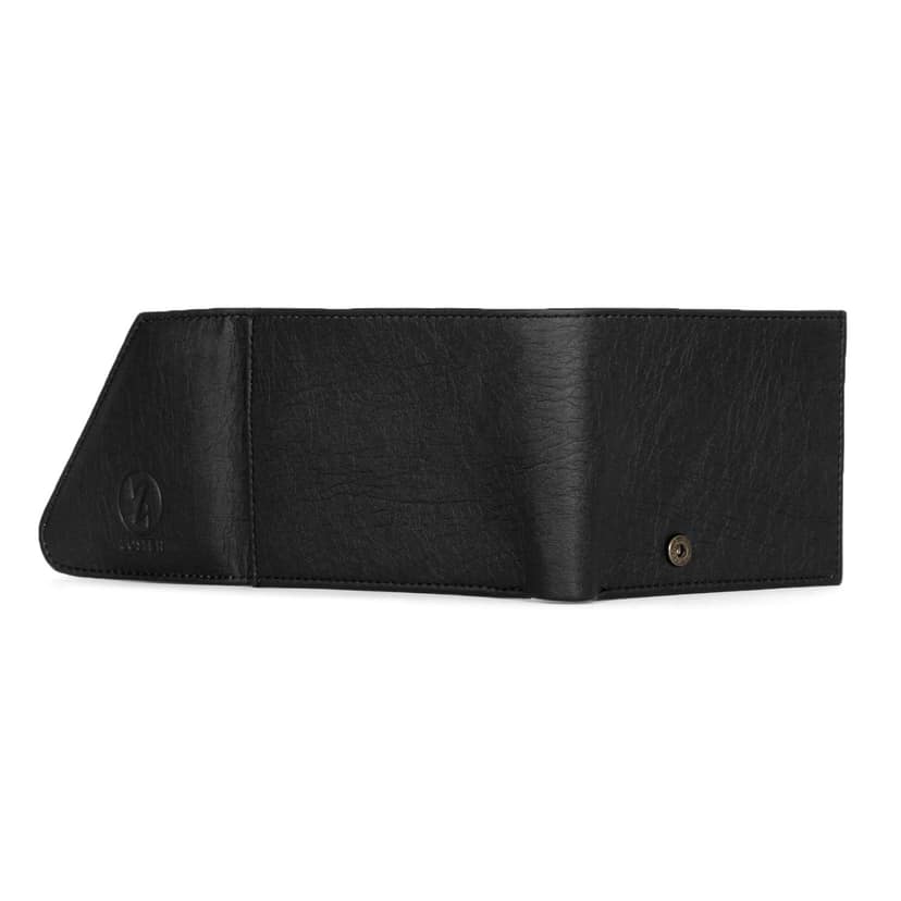 ZOSTER Black Vegan Leather Wallet for Men & Women - Stylish and Sustainable Wallet view 6