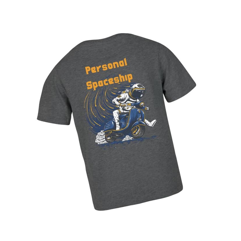 Trishoolin "Personal Spaceship" Abstract Theme Graphic T-Shirt (Design 10394) | Cotton Regular Fit Crew Neck Tee | Pack of 1 view 2