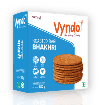 Vyndo Roasted Ragi Bhakhri - 180 gm | Millet Snacks | Healthy Snacks | Gluten free