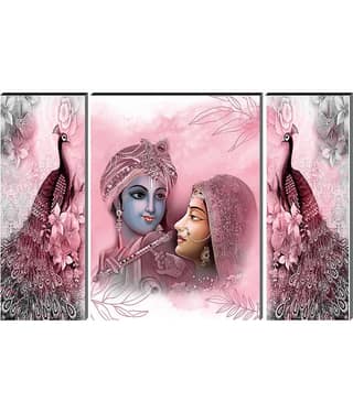 Saf Lord Radha Krishna ji Religious wall hanging MDF Painting