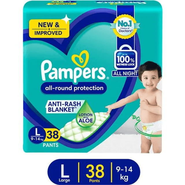 Pampers Diaper Pants Large 38 Pcs