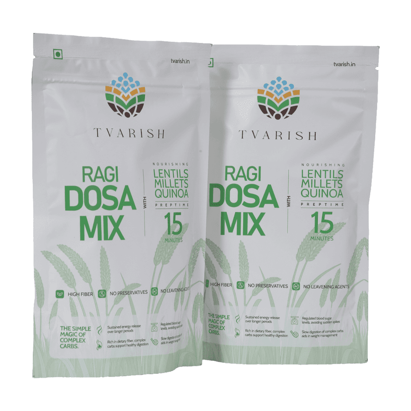 Tvarish Instant Ragi Dosa Mixes (2*200g)