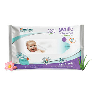Himalaya Gentle Baby Wipes, 24 Wipes