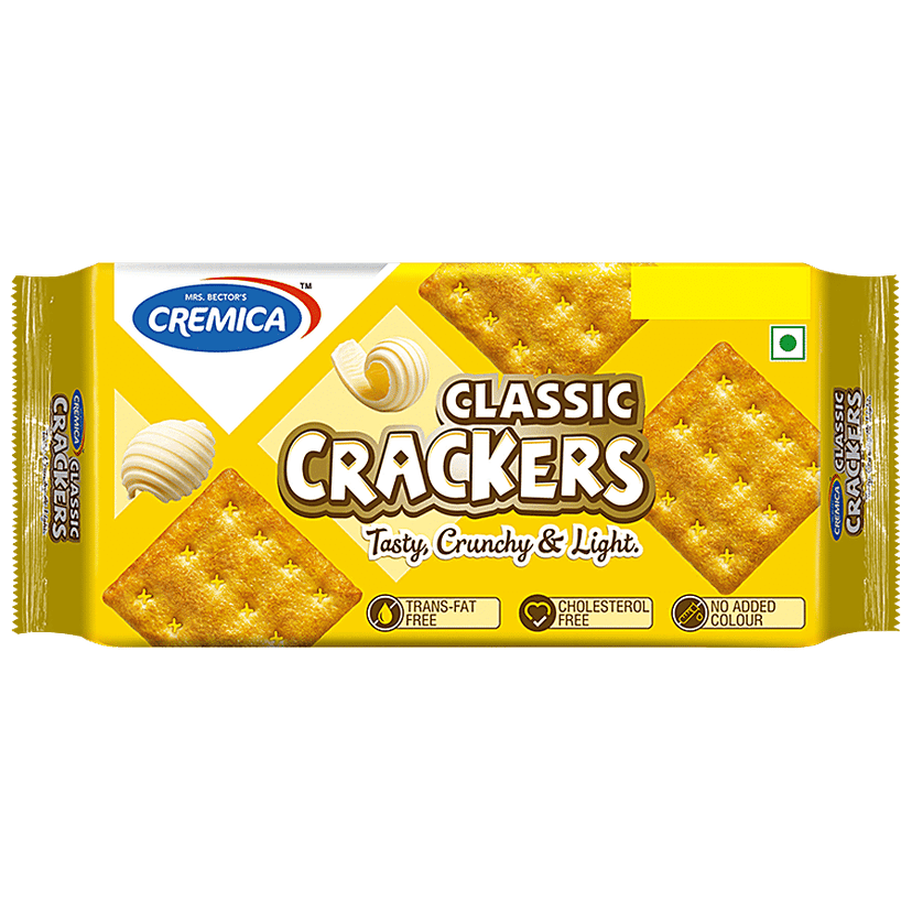 Cremica Classic Cracker - Tasty, Crunchy & Light Biscuits, 120 g