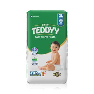 TEDDYY Easy Baby XL Size Diaper Pant Style | 54 Count (Extra Large) | 1217 kg (Pack of 1) | Long Protection Hours | Anti-Bacterial | Airy Breathable Fit | Rapid Soaker Channels & Wetness Indicator TEDDYY Easy Baby XL Size Diaper Pant Style | 54 Count (Ex