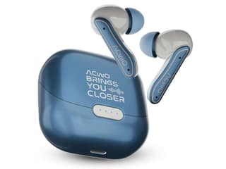 ACwO Dwots 737 Wireless in Ear Earbuds, 70Hrs Playtime, Up to 32Db ANC, 4 Mics with Enc, Bluetooth V5.4, Hyperboost 10Mins Charge= 120Mins Playtime - Marble-blue