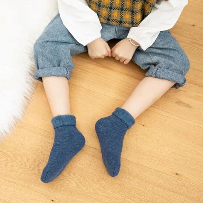 WKLOUYHE Kids Warm Woolen Winter Socks for Baby (Pack of 6) view 4