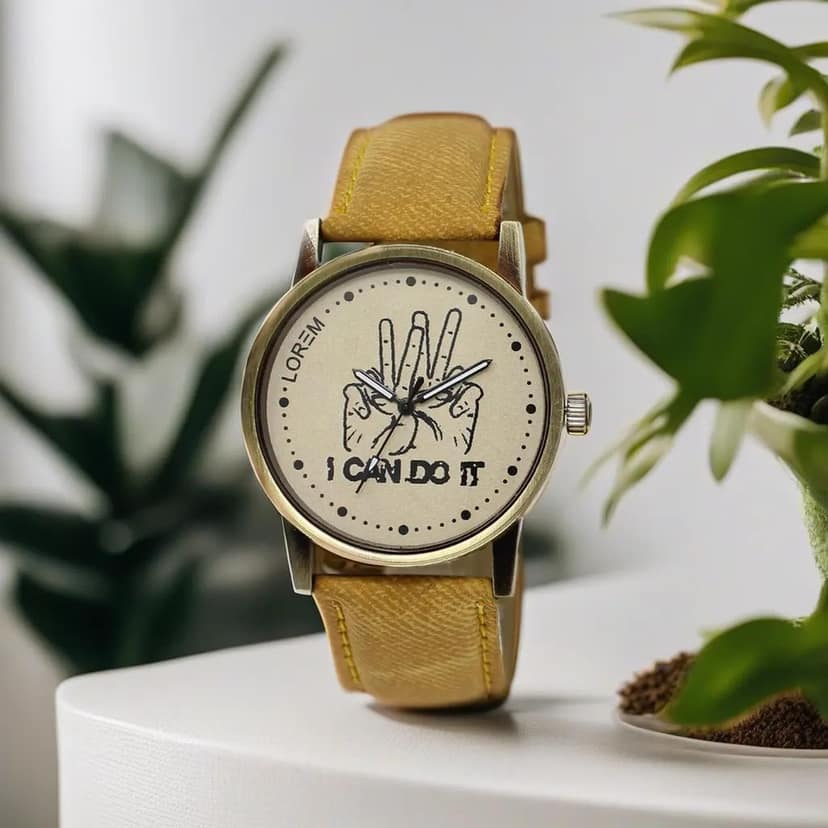 LOREM Never GiveUp Analog Watch for Men view 2