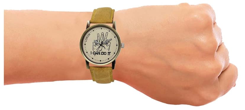 LOREM Never GiveUp Analog Watch for Men view 6