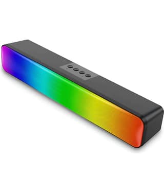 VERONIC RGB SOUNDBAR 10 W Bluetooth Speaker Bluetooth V 5.1 with USB,SD card Slot,Aux Playback Time 10 hrs Assorted
