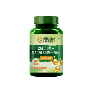 Himalayan Organics Calcium,Magnesium,Zinc 120 Tablets