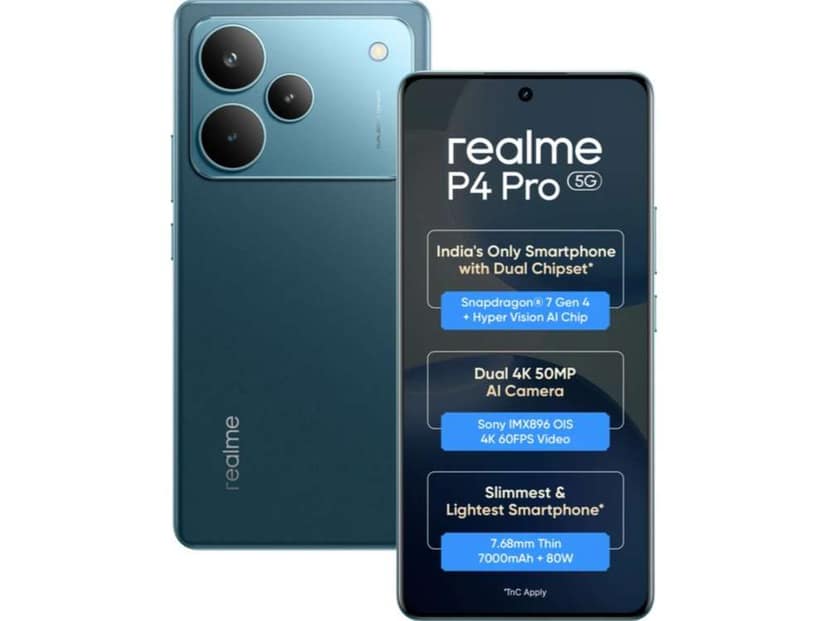 Realme P4 PRO 5G Smartphone, 8GB RAM, 256GB Storage - Midnight Ivy