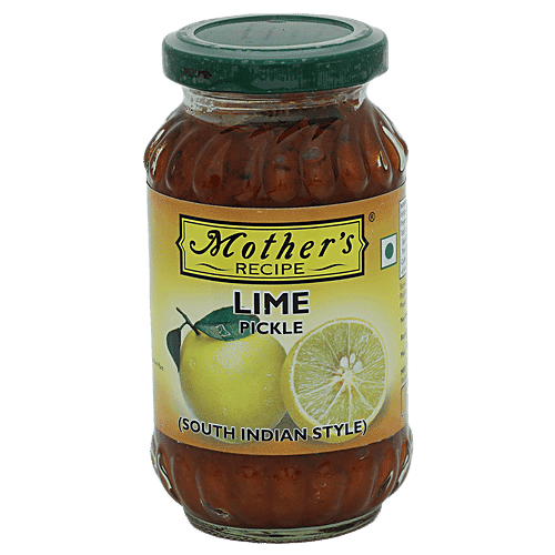 Mother's Recipe Pickle - Lime, South Indian Style, 300 g Jar