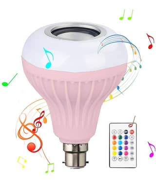 EvaaHub Plus Music Light Smart Bulb With Bluetooth Speaker B22 Self Changing Color Lamp Built-In Audio Speaker - Pack of 1