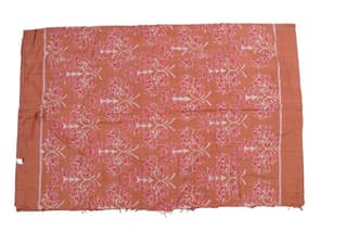 Sambhalpuri Elegant Brown Floral Ikkat silk cotton Fabric -GI Tagged