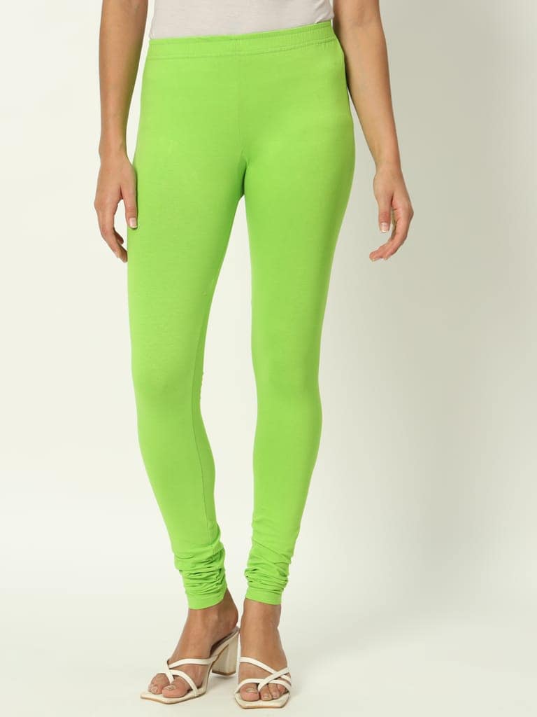 SOFT COLORS Women's Skinny Fit Ethnic Wear Churidar Leggings (Perrot) view 6