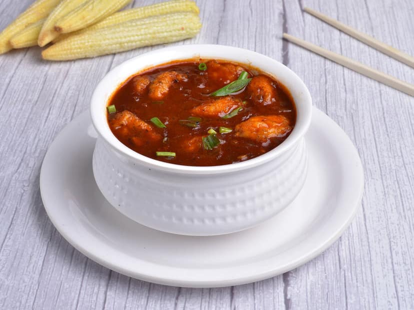 BABY CORN MUNCHURIAN GRAVY