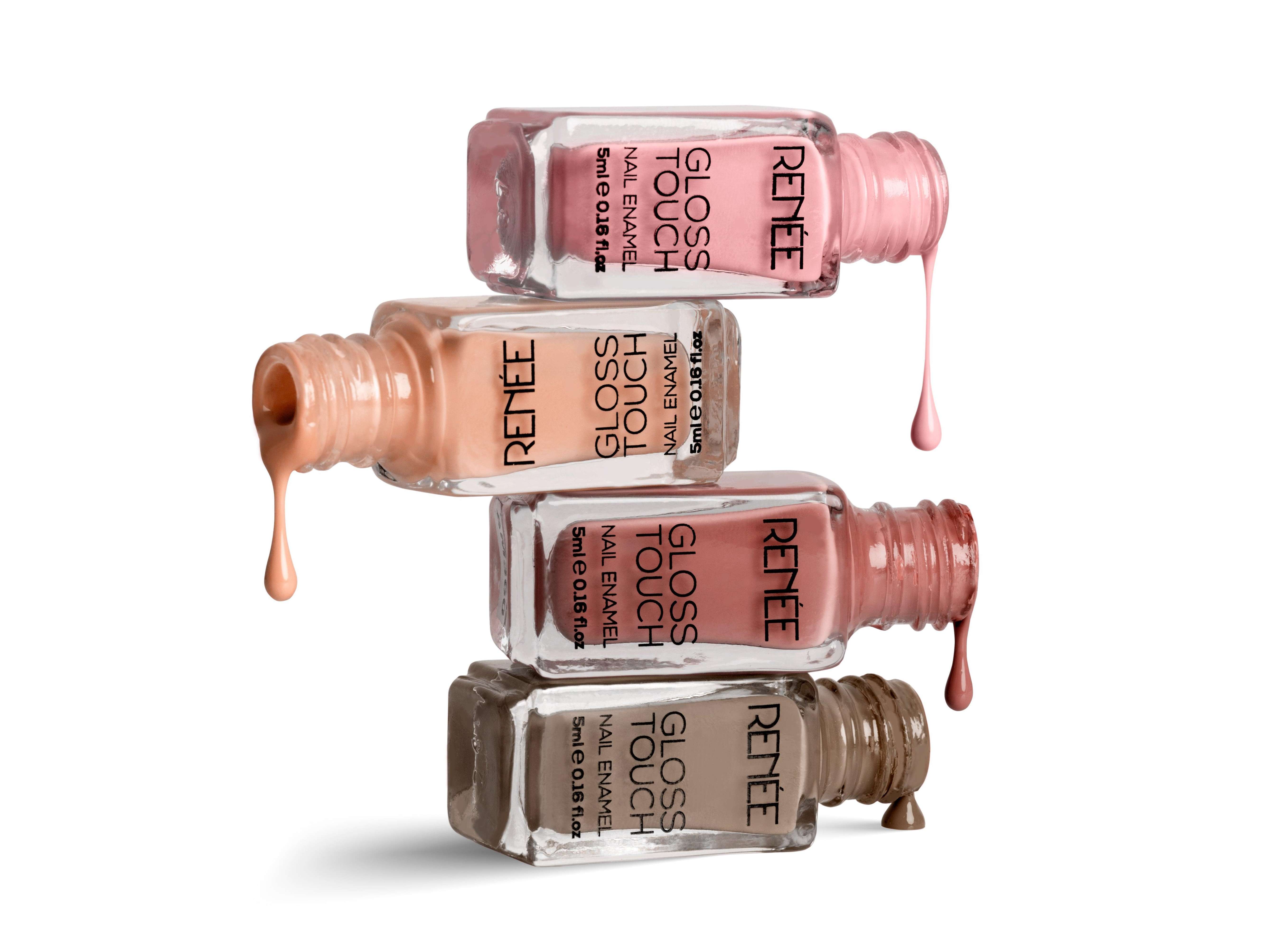 RENEE Gloss Touch Set of 4 Nail Enamels - Everyday Nudes