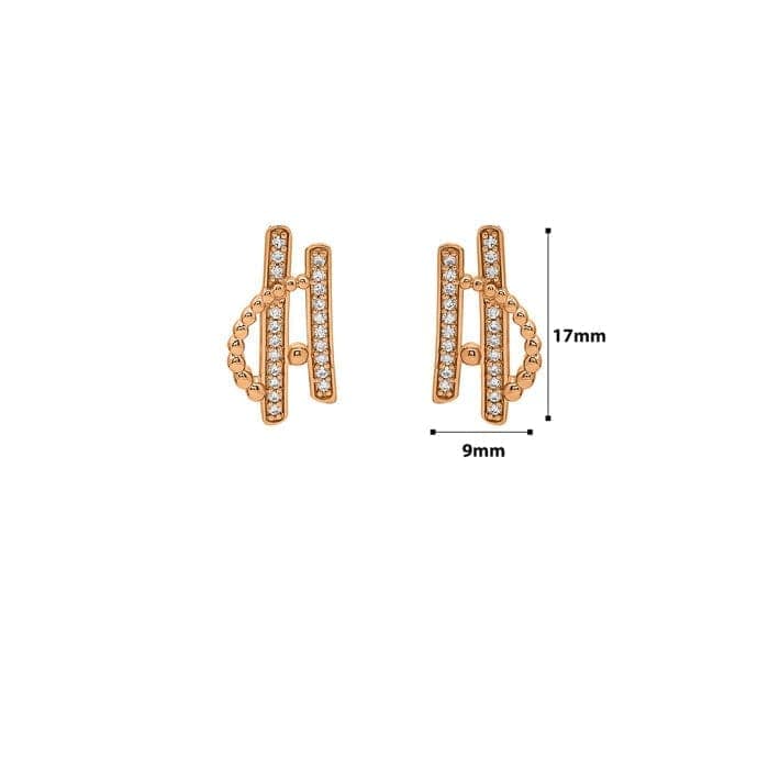 Rose Gold Celestial Earrings view 4
