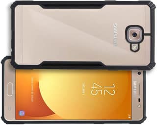 PLUGTECH Slim Shockproof Case | Matte Black Soft | Drop Protection | Precise Cutouts | Premium Mobile Cover for Samsung Galaxy J7 Max