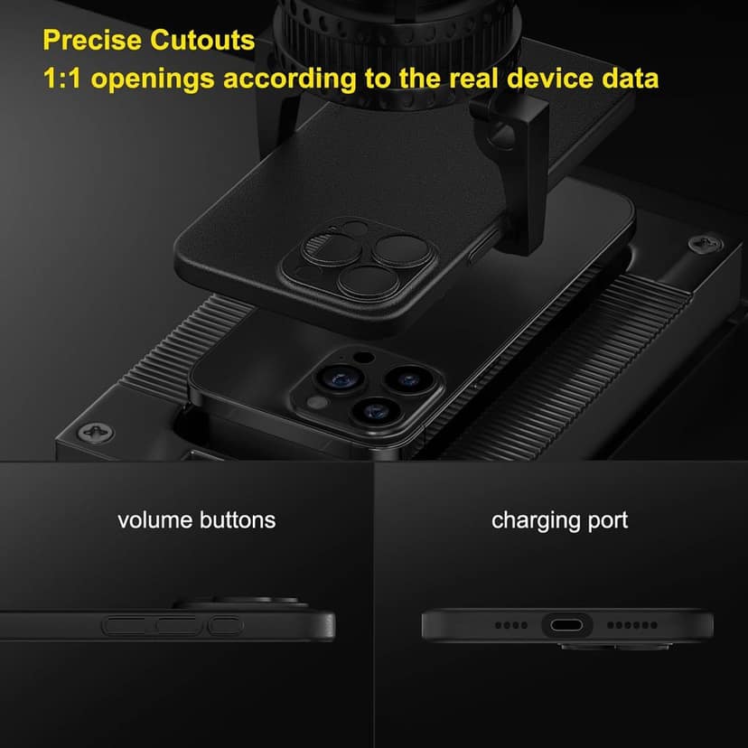 Memumi Ultra Slim 0.3mm Back Cover Case for Apple iPhone 15 Pro Max (6.7") - Black view 6
