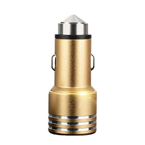 XBLAZE CAR CHARGER MAX 2.4A CUM EMERGENCY WINDOW GLASS SHREADER HAMMER