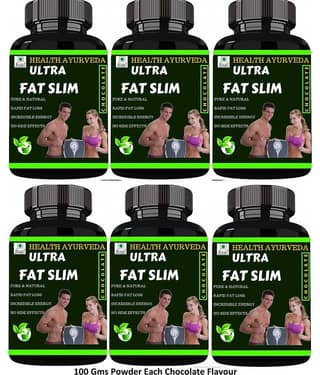 Health Ayurveda Ultra Fat Slim Chocolate Flavour Powder 600 Gm Pack of 6