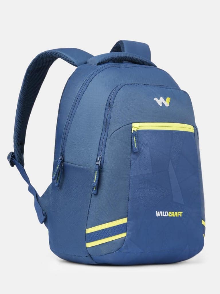 Mosaic 2+1 compartment Laptop Backpack for Work and Travel| 37 litre Capacity|Premium Fabric| Padded Strap| Orgainzer| Water resistant |Blue view 3