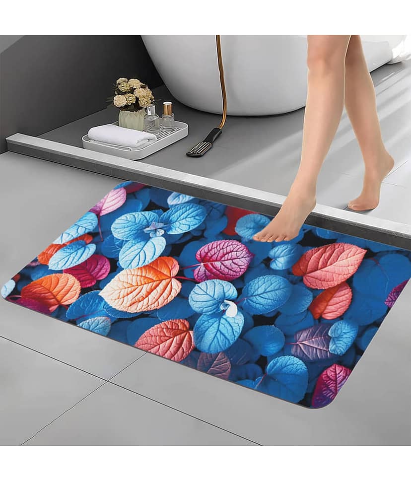 BELLA TRUE Anti-skid Rubber Bath Mat Other Sizes cm ( Pack of 1 ) - Navy