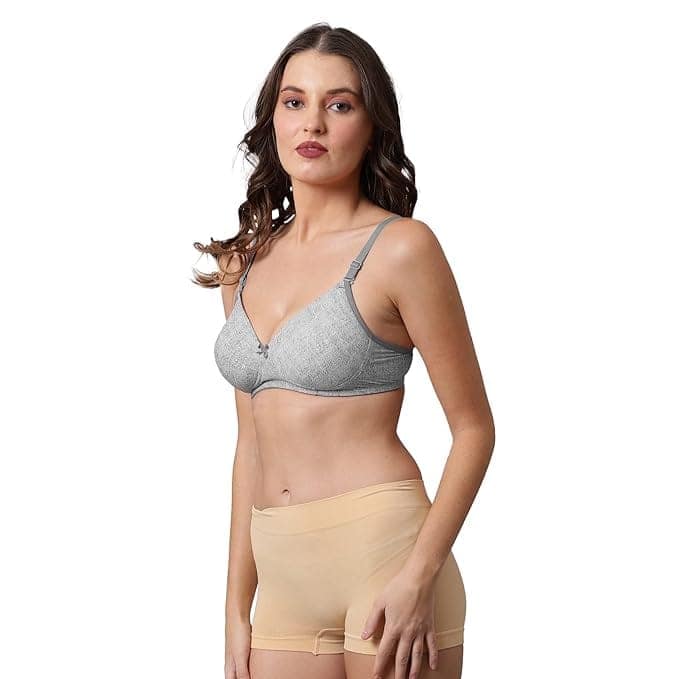 Be-wild Full coverage non wired casual t-shirt Padded bra for women and girls/ladies/everyday/fancy/adjustable/regular/cotton/seamless bra view 6