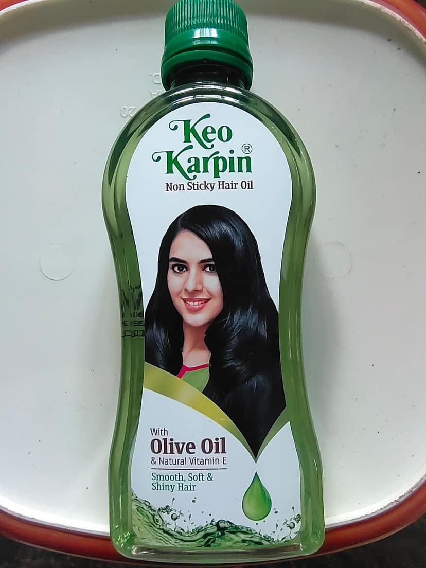 Keo karpin non sticky hair oil with olive oil & natural vitamin E