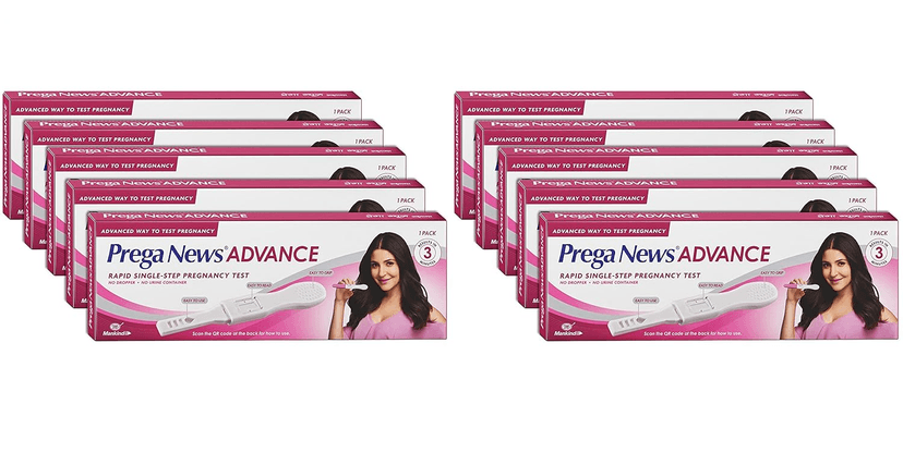 Mankind Prega News Advance HCG Home Pregnancy Test Midstream Urine Test Kit One Step Pregnancy Test Easy to Use Accurate Result in Just 3 Minutes x Pack of 1 (10) view 2