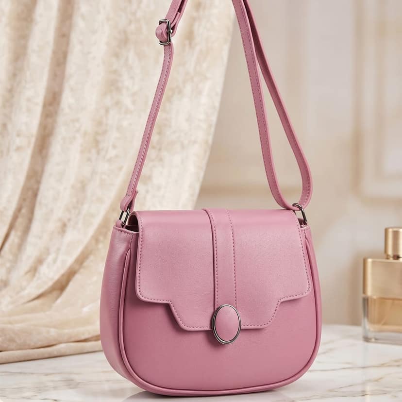 Elegant Pearl Chain Crossbody Handbag view 3