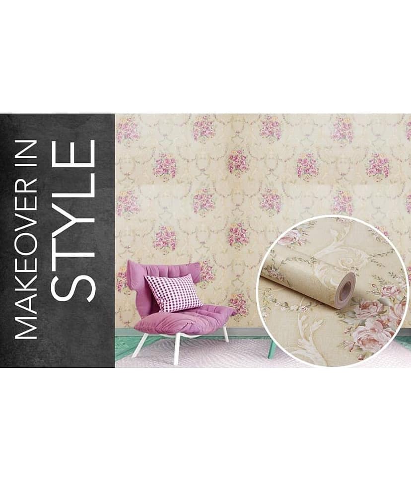KAAF - Floral Wallpaper ( 40 x 250 ) cm ( Pack of 1 ) view 2