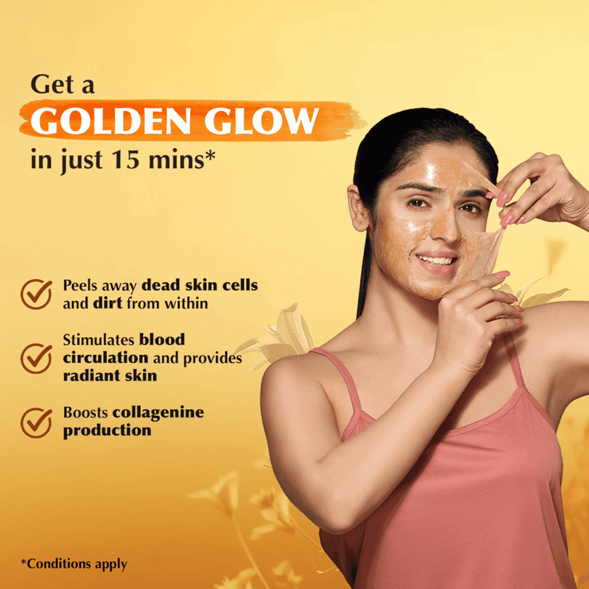 Golden Glow Peel-off Mask 8 gm view 4