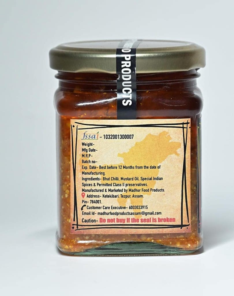 Bhut Jolokia Pickle By Madhur Food Products view 2