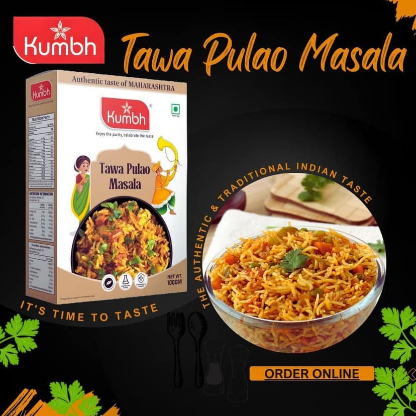 Kumbh Tawa Pulao Masala 100 Gm/Chicken Pulao Masala view 3