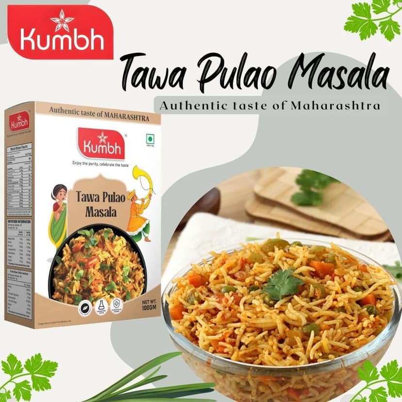 Kumbh Tawa Pulao Masala 100 Gm/Chicken Pulao Masala view 4