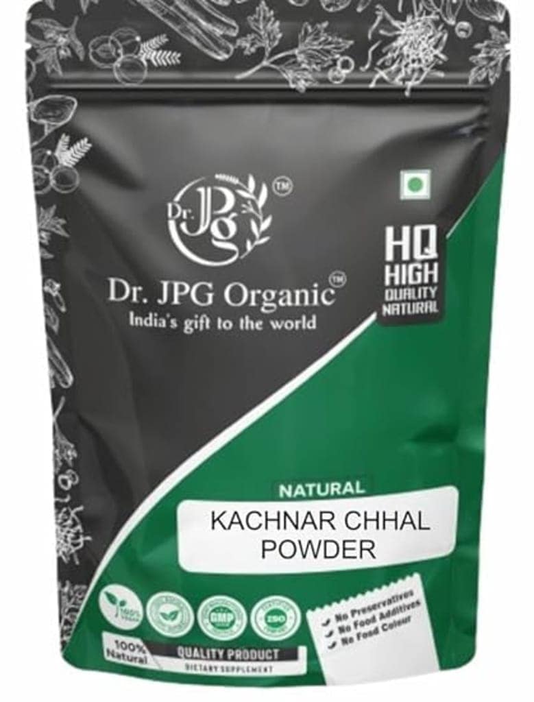 Dr JPG Organic Herbals Kachnar Chaal Powder | Bauhinia Variegate | 200g | SO & GMP Certiffied.(Pack Of 1)