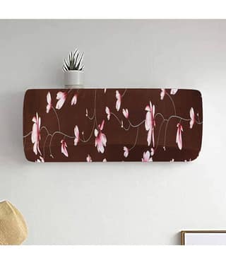 Single Polyester Blend Brown AC Cover for (1.5 to 2) Ton Split AC