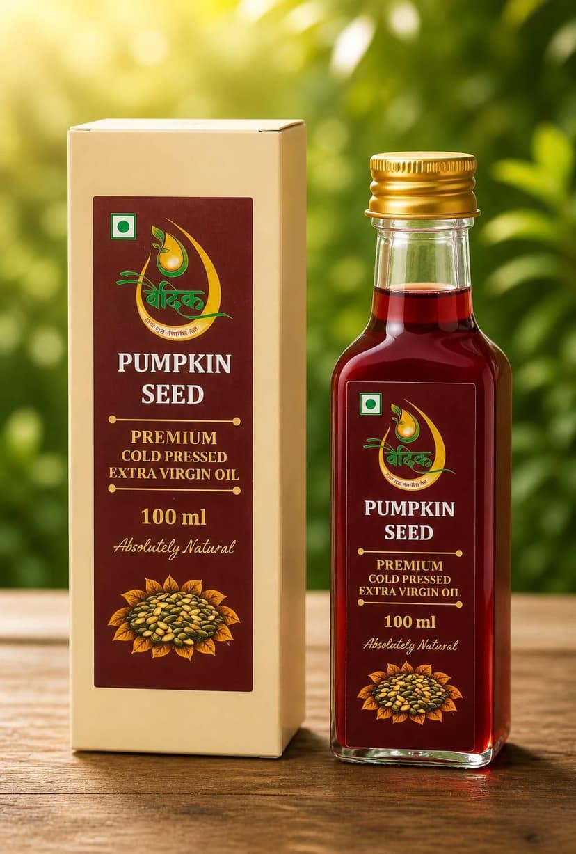 Vaidik Pumpkin Seed Cold Pressed Extra Virgin Oil 100 ml