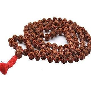 CEYLONMINE- IGL Natural & Original Rudraksha Shiv Shakti beads mala for Unisex