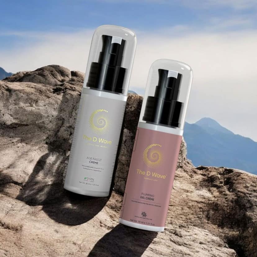 The D Wave Revival Duo | Plumping Gel Crème | Age Freeze Crème | 30ml each | Intense hydration Crème | Prevents glycation | Reducing fine lines and wrinkles | Enhances skin elasticity | Even-toned view 3