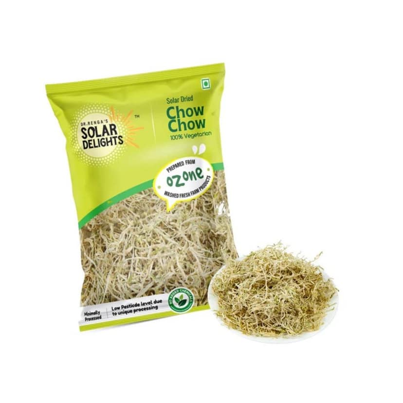 DR. RENGA'S Solar DELIGHTS Solar Dried Chow Chow Grated (Chayote) | 100g | Natural Dehydrated Vegetables Pear | Ready to Cook in Curries, Sambar & Stir Fry view 4