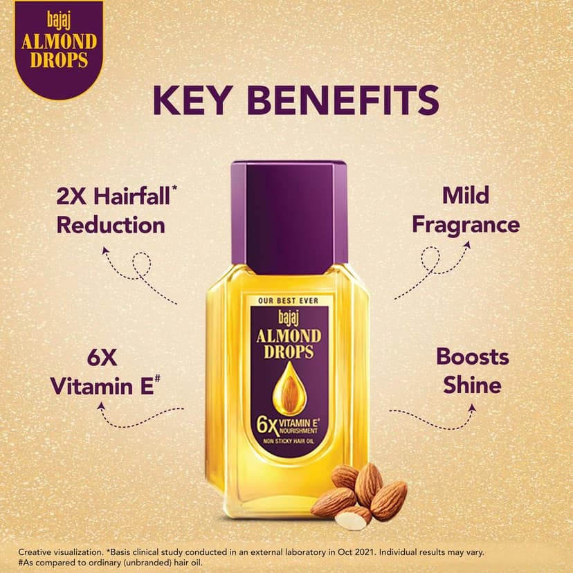 Bajaj Almond Drops Hair Oil, view 6