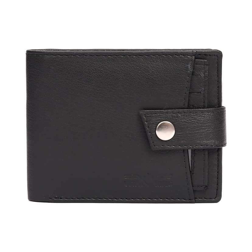 Vital King Men Travel Black Genuine Leather RFID Wallet (9 Card Slots) view 2