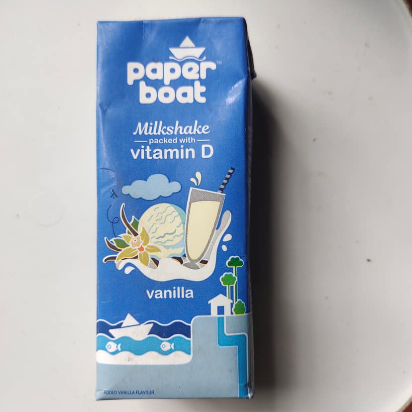 Paper boat milkshake vanilla